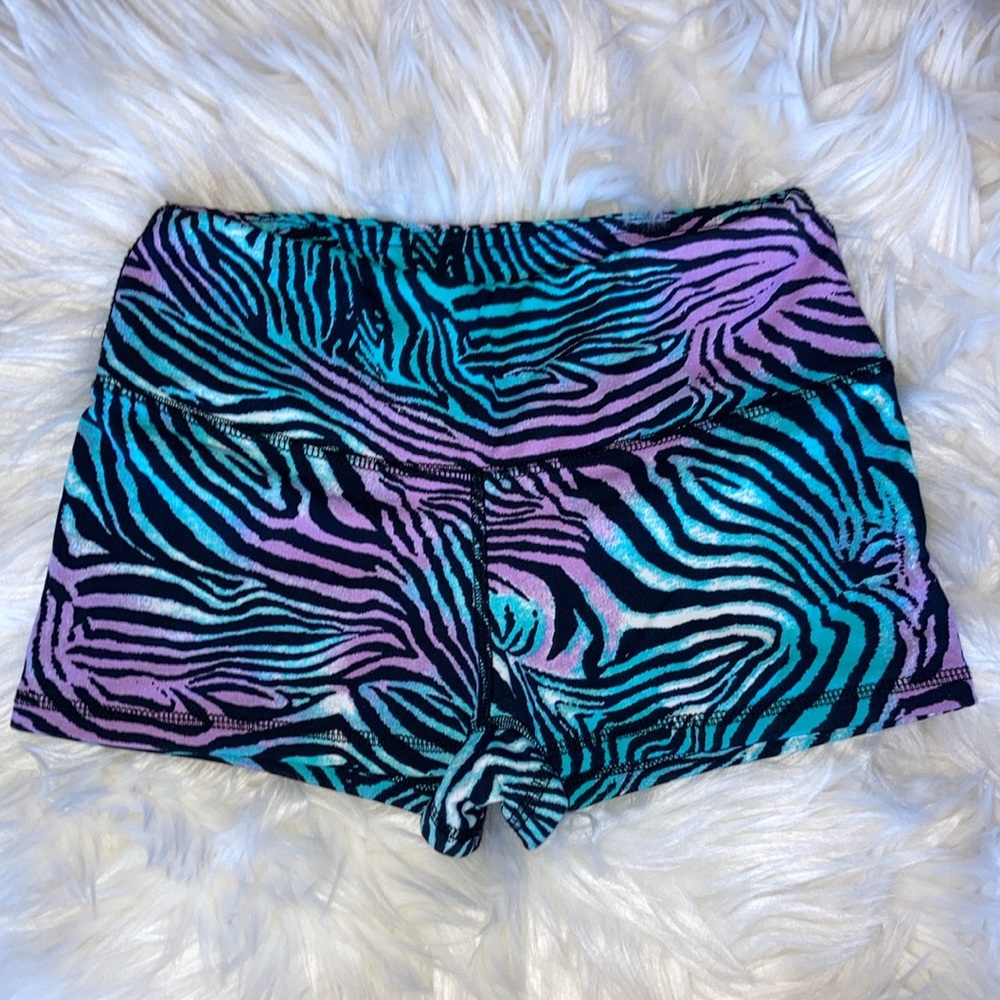 LIQUIDO Purple Blue Zebra Shorts S